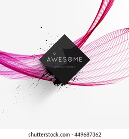 Geometric Vector Background. Triangles Pattern for Business Presentations, Application Cover and Web Site Design.