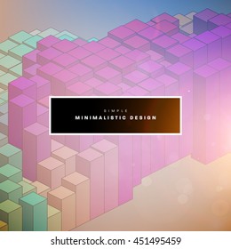 Geometric Vector Background. Triangles Pattern for Business Presentations, Application Cover and Web Site Design.