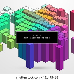 Geometric Vector Background. Triangles Pattern for Business Presentations, Application Cover and Web Site Design.