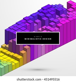 Geometric Vector Background. Triangles Pattern for Business Presentations, Application Cover and Web Site Design.