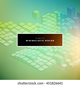 Geometric Vector Background. Triangles Pattern for Business Presentations, Application Cover and Web Site Design.