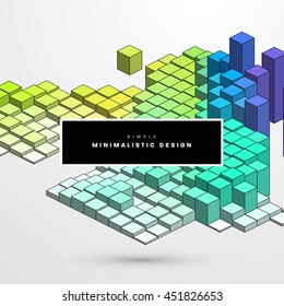 Geometric Vector Background. Triangles Pattern for Business Presentations, Application Cover and Web Site Design.