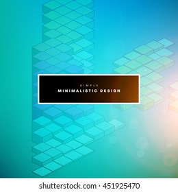 Geometric Vector Background. Triangles Pattern for Business Presentations, Application Cover and Web Site Design.