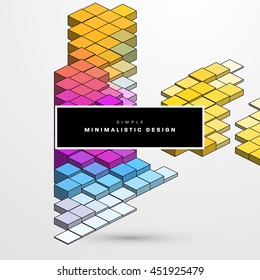 Geometric Vector Background. Triangles Pattern for Business Presentations, Application Cover and Web Site Design.