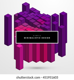 Geometric Vector Background. Triangles Pattern for Business Presentations, Application Cover and Web Site Design.