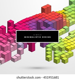 Geometric Vector Background. Triangles Pattern for Business Presentations, Application Cover and Web Site Design.