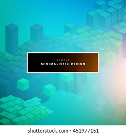 Geometric Vector Background. Triangles Pattern for Business Presentations, Application Cover and Web Site Design.