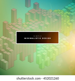 Geometric Vector Background. Triangles Pattern for Business Presentations, Application Cover and Web Site Design.