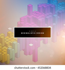Geometric Vector Background. Triangles Pattern for Business Presentations, Application Cover and Web Site Design.