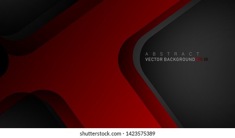Geometric vector backgrounds that overlap layers on black space for text and background designs