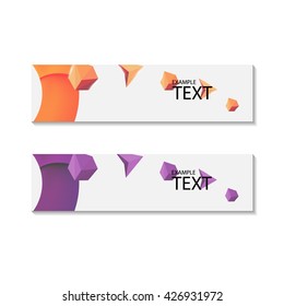 geometric vector banners