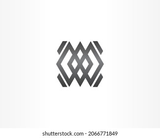 Design-Konzept für geometrische Vektorgrafik und schwarzes Logo