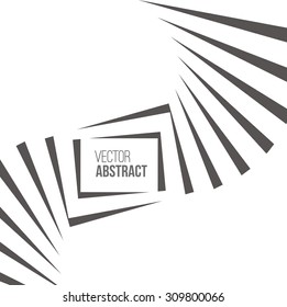 Geometric Vector Black and White Background. Architecture and Construction or Library Concept. Avant-Garde Style