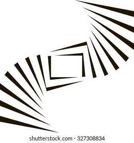 Geometric Vector Black and White Background. Architecture and Construction or Library Concept. Avant-Garde Style