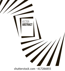 Geometric Vector Black and White Background. Architecture and Construction or Library Concept. Avant-Garde Style