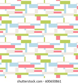 Geometric vector block stripe pattern. Pop art seamless background. Dynamic pattern with squares and stripes.