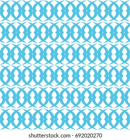 Geometric vector blue seamless pattern. Abstract modern background for your design (wrapping paper, fabric, wallpaper, web).