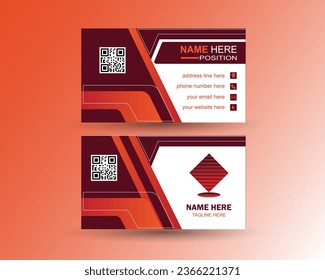 geometric vector business card template