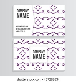 Geometric Vector Business Card Template