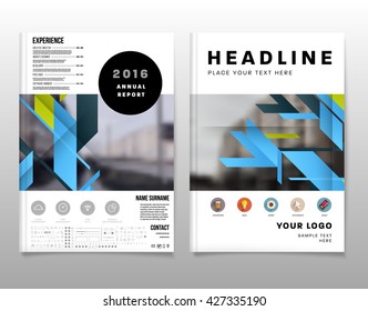 Geometric Vector Business Cards Backgrounds Set. Triangles Pattern. Flat Style Design