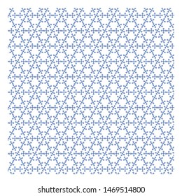 geometric vector ,Circle blue pattern background - Vector
