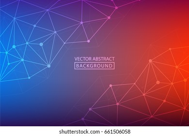 Geometric vector. Concept of the science, chemistry, biology, medicine, technology, business. Geometric backgrounds.