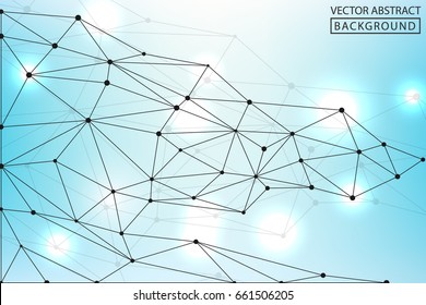 Geometric vector. Concept of the science, chemistry, biology, medicine, technology, business. Geometric backgrounds.