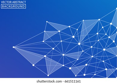 Geometric vector. Concept of the science, chemistry, biology, medicine, technology, business. Geometric backgrounds.