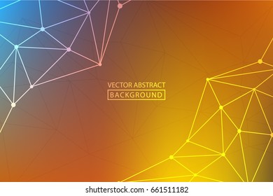 Geometric vector. Concept of the science, chemistry, biology, medicine, technology, business. Geometric backgrounds.