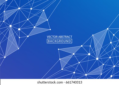 Geometric vector. Concept of the science, chemistry, biology, medicine, technology, business. Geometric backgrounds.