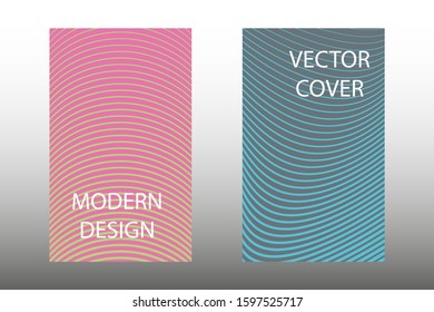 Geometric vector cover band front backdrop. Colorful strip on black background layout for advertisement purpose. Contrast cover for front page of  booklet.