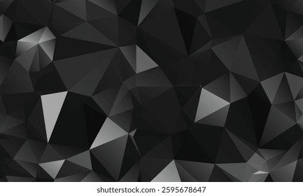Geometric vector dark color background