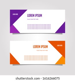 Geometric Vector Design Banner Background In Different Colors