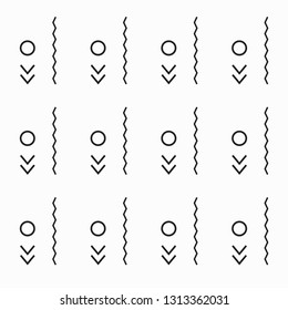 Geometric Vector Design With Black. White Background