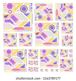 diseño vectorial geométrico con coloración brillante. se puede utilizar como decoración de fondo