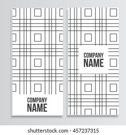 Geometric Vector Flyer oriental design