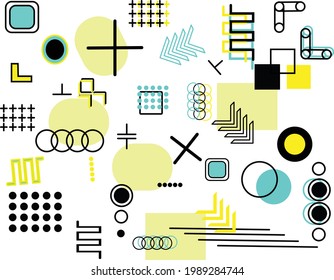 gráficos vectoriales geométricos para web, vintage, publicidad, banners comerciales, carteles, volantes, carteles, ventas.