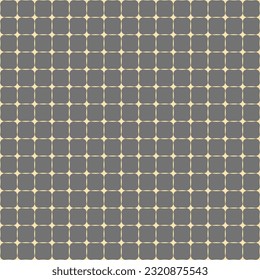 Geometric vector grid. Seamless abstract pattern. Modern gray and yellow background with lines