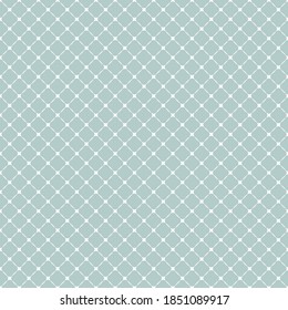 Geometrisches Vektorgitter. Nahtlose, abstrakte Diagonalmuster. Moderner, hellblauer und weißer Hintergrund
