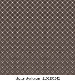 Geometric vector grid. Seamless fine abstract pattern with golden diagonal grid. Modern golden background