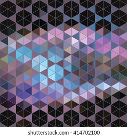 Geometric vector hexagon abstract background.