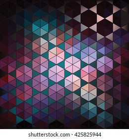 Geometric vector hexagon abstract background.