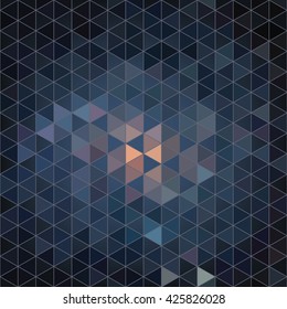 Geometric vector hexagon abstract background.