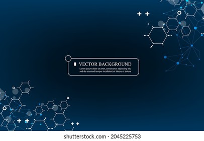 Forma hexágono vectorial geométrico.fondo hexágono de tecnología.