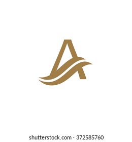Geometric vector icon. Letter A logo. For detergents / water / hotel . Business icon for the other company. Design element. Vector illustration.