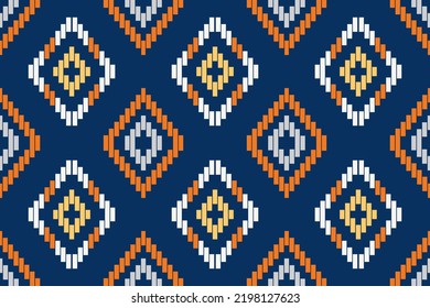 Geometric vector ikat Modern patron abstracts. The most intricately patterned fabrics. pattern textiles that employ resist dyeing on the yarns prior to dyeing and weaving the fabric.