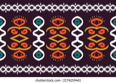 geometric vector ikat pattern, simple ethnic design in the philippines design for print wrapping fabric paper carpet textile texture background wallpaper industry