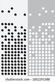 Geometrische Vektorgrafik in Schwarz-Grau-Farben für Hintergründe und Präsentationen