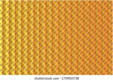 Gráfico de ilustración del vector geométrico sobre fondo naranja