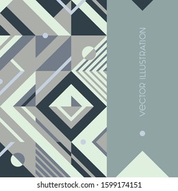 Geometric vector illustration. Modern Abstract texture with place for your text. Template for tile, trendy corporate identity and style design.